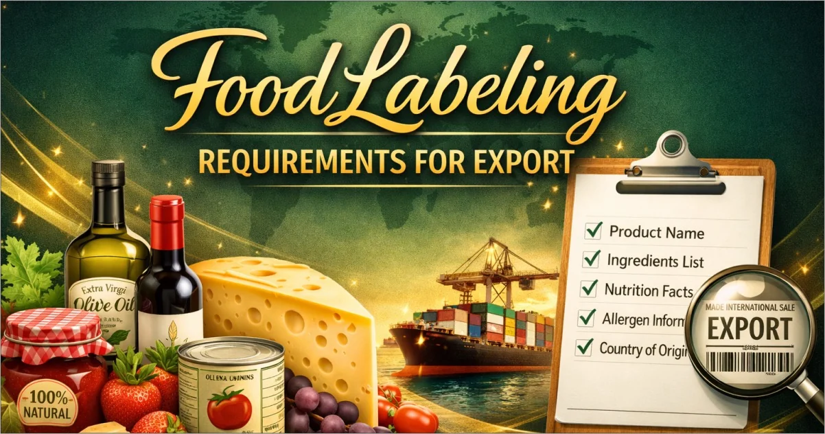 Export food labeling requirements