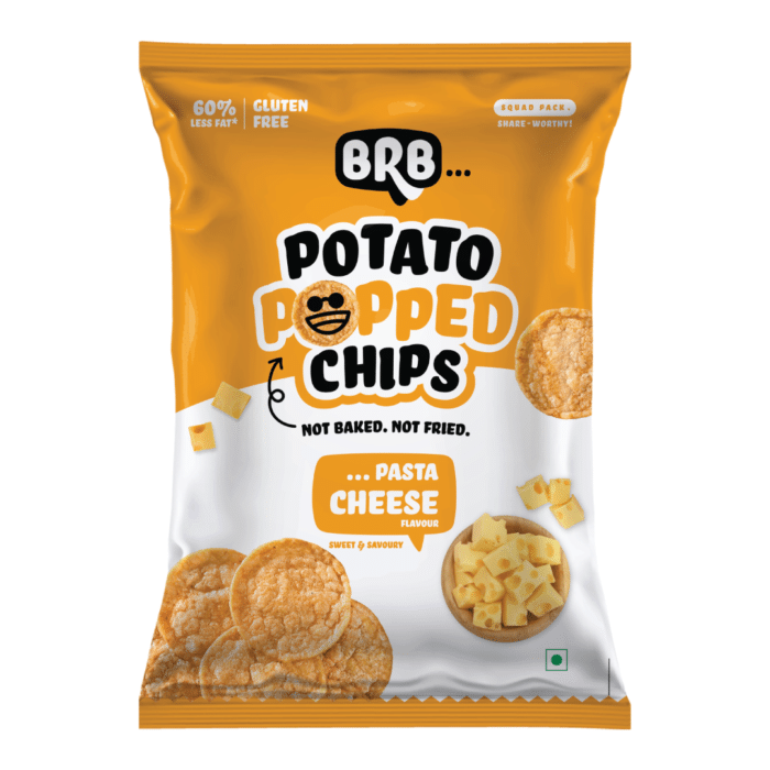 Potato Popped Chips - Pasta Cheese Flavour ( 48 Grams ) - Not Baked. Not Fried.