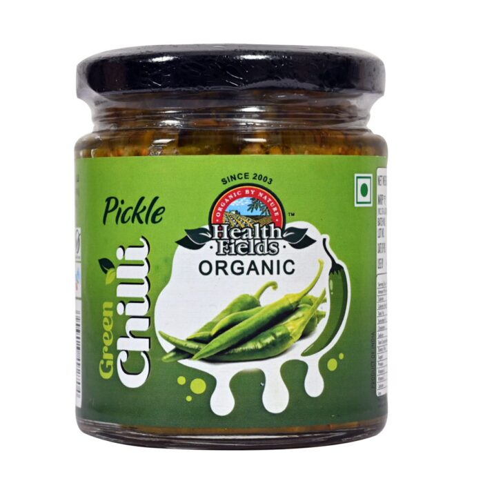 Health Fields Organic Green Chilli Pickle