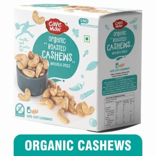 CaveMan Organic Roasted Cashews
