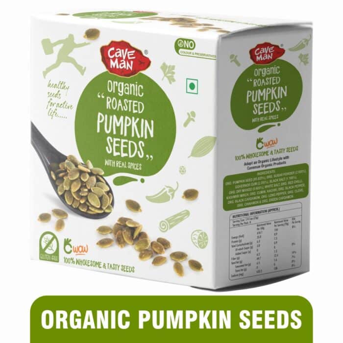 CaveMan Organic Roasted Pumpkin Seeds