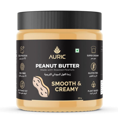 Auric High Protein Natural Smooth and Creamy Peanut Butter