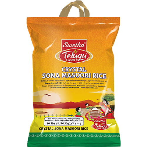 Crystal Sona Masoori Rice by telugu foods