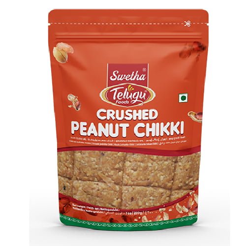 Crushed Peanut Chikki by telugu foods