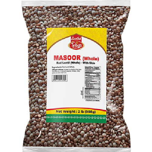 Masoor Whole Dal by telugu foods