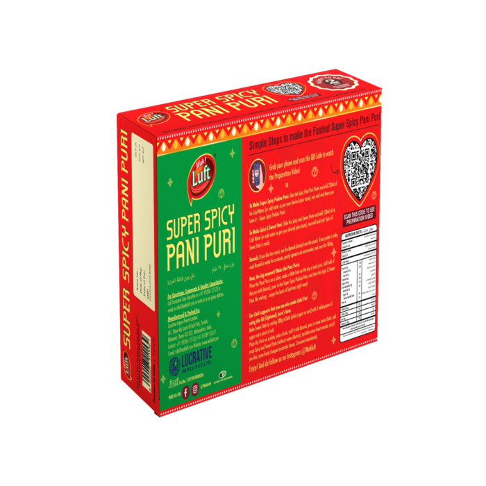 6. Super Spicy Pani Puri 15pc 190g 6.7 Oz 3 Servings 3D 2